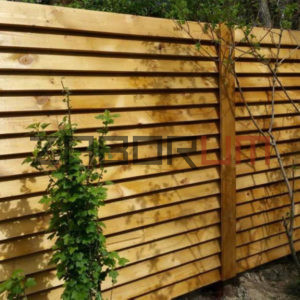 Деревянный забор «Ёлочка» фото
