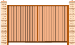 Кадр забор из профнастила рисунок для главной 2